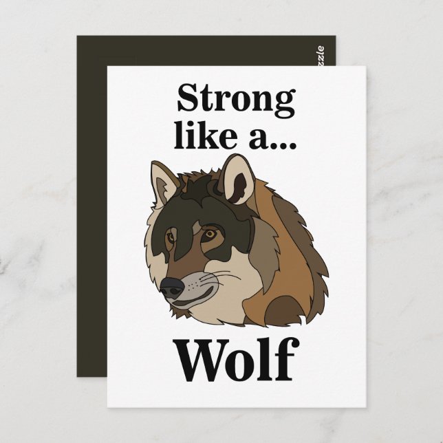 Grey Wolf Postcard (Front/Back)