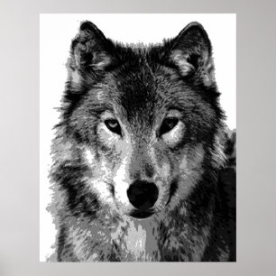 Grey Wolf Poster Print