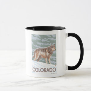 Grey Wolf StandingColorado Mug