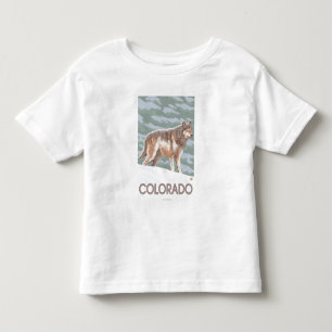 Grey Wolf StandingColorado Toddler T-Shirt