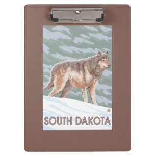 Grey Wolf StandingSouth Dakota Clipboard