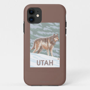 Grey Wolf StandingUtah Case-Mate iPhone Case