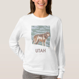 Grey Wolf StandingUtah T-Shirt