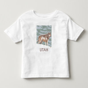 Grey Wolf StandingUtah Toddler T-Shirt