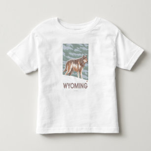 Grey Wolf StandingWyoming Toddler T-Shirt
