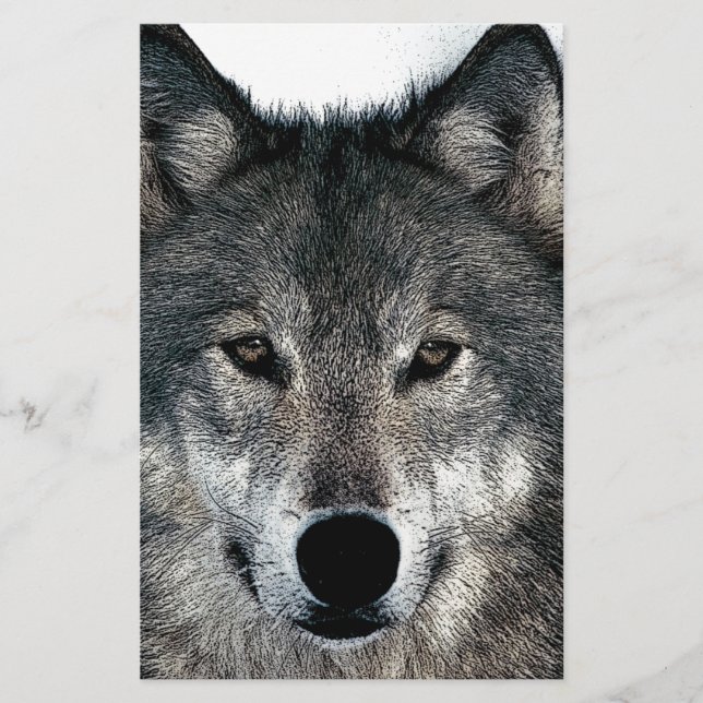 Grey Wolf Stationery (Front)