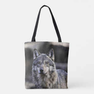Grey Wolf Tote Bag