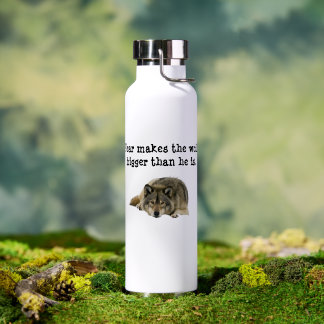 Grey Wolf Water Bottle
