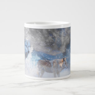 Grey Wolf "WOLF TERITORIES" 20oz Large Coffee Mug