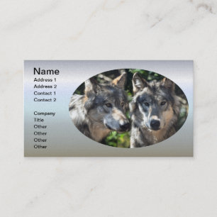 Grey Wolves in the Wild Business Card