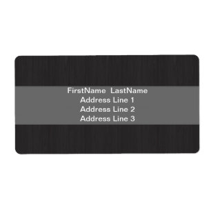 Grey & Woodgrain Professional Shipping labels