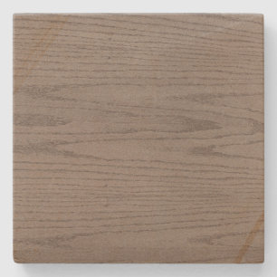 Grey Woodgrain Square Coaster