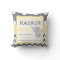 Grey Yellow Elephant Baby Announcement Pillow
