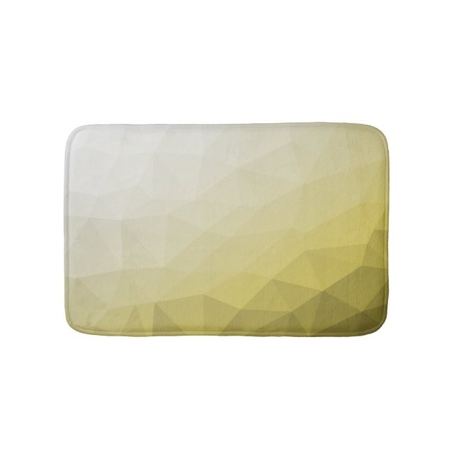 Grey Yellow ombre Mesh cool elegant Pattern Bath Mat (Front)