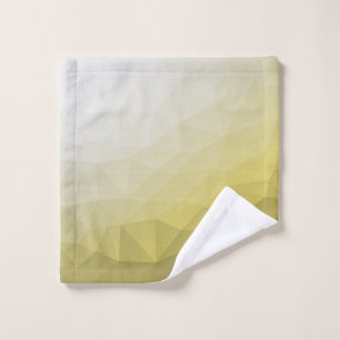 Grey Yellow ombre Mesh cool elegant Pattern Wash Cloth