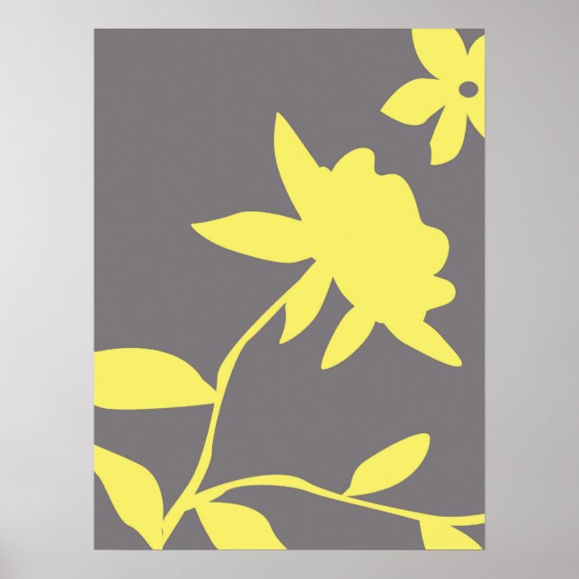 Grey & Yellow Poster (Front)