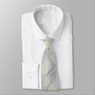 Grey yellow Tie