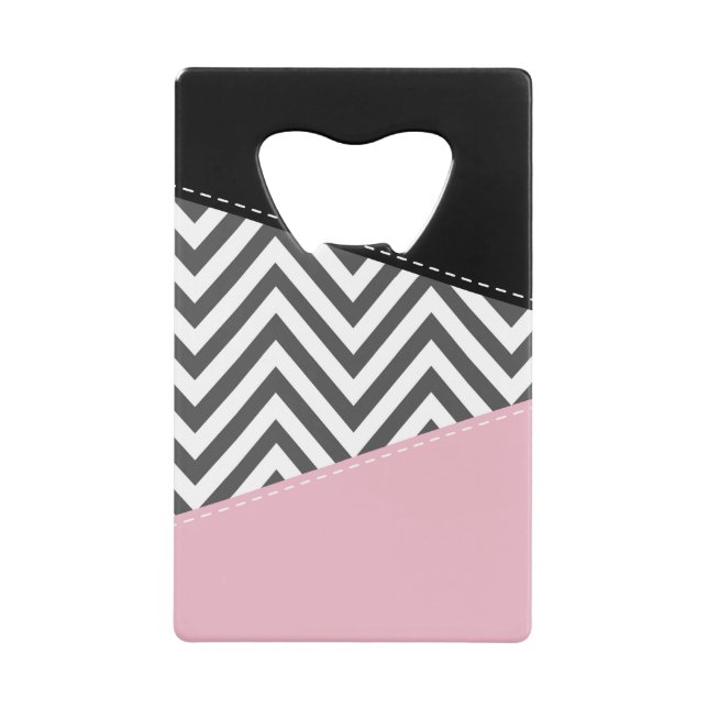 Grey Zigzag, Grey Chevron, Zigzag Pattern, Pink (Front)