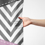 Grey Zigzag, Grey Chevron, Zigzag Pattern, Purple Scarf<br><div class="desc">Elegant,  stylish and sophisticated zigzag (chevron) pattern in grey and white colour with purple and black patches of colour. Modern and trendy gift,  perfect for the zigzag lover in your life.</div>
