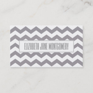 GreyChevron Modern Appointment Business Card