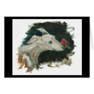 Greyhound and Finch sticker post cards bumper