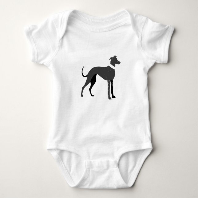 Greyhound Baby Bodysuit (Front)