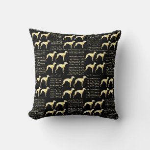 Greyhound Bling Cushion