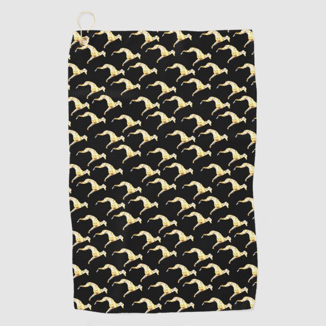 GREYHOUND BLING GOLF TOWEL (Front)