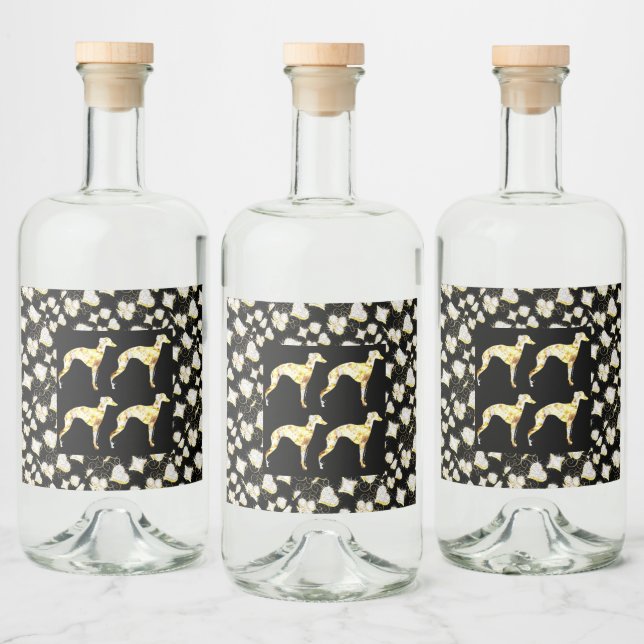GREYHOUND BLING LIQUOR BOTTLE LABEL (Bottles)