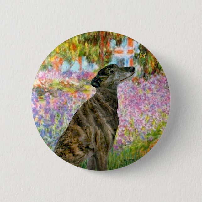 Greyhound (br2) - Garden 6 Cm Round Badge (Front)