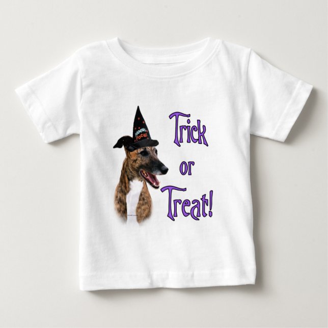 Greyhound (brindle) Trick Baby T-Shirt (Front)