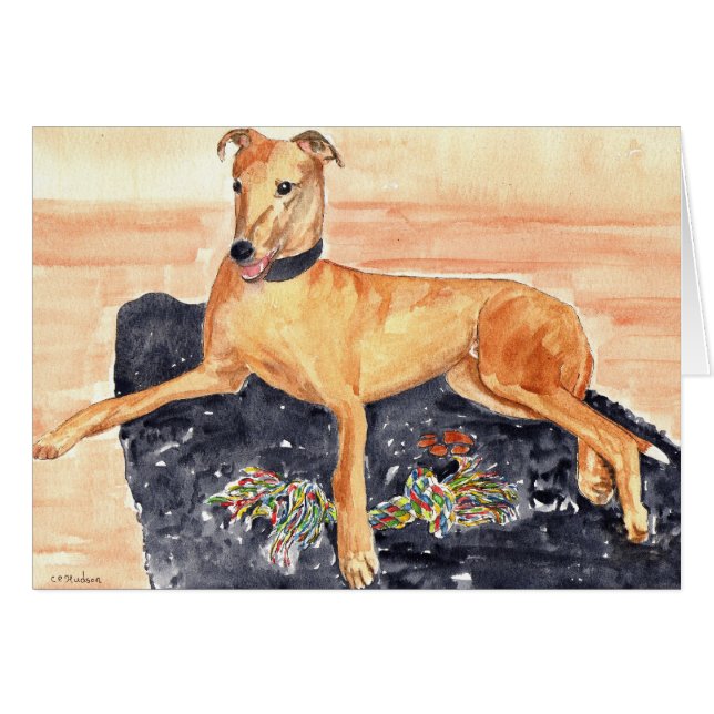 'Greyhound' Card (Front Horizontal)