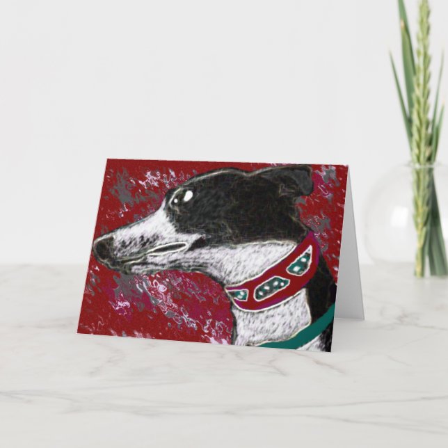 Greyhound Card - Blank Inside (Front)