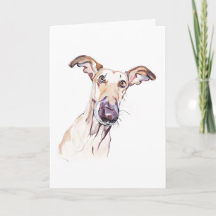 Greyhound Card, Pet Lover Card