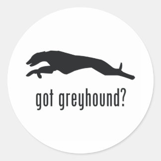 Greyhound Classic Round Sticker