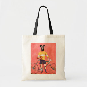 Greyhound Cyclist 2 Tote Bag