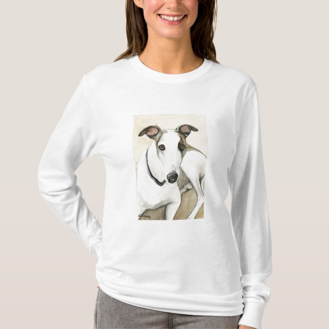 Greyhound Dog Art Shirt (Front)