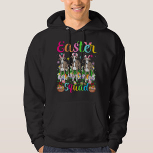 Greyhound Dog Bunny Ear Easter Squad Greyhound Hap Hoodie