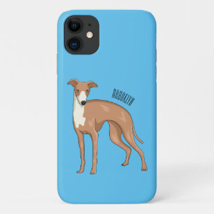 Greyhound dog cartoon illustration  Case-Mate iPhone case
