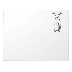 Greyhound Dog Cartoon Notepad