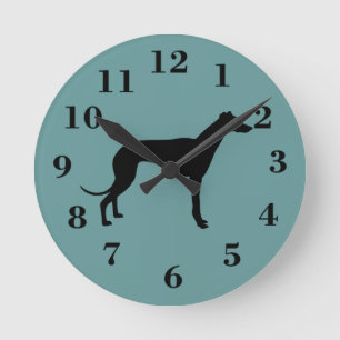 greyhound dog clock