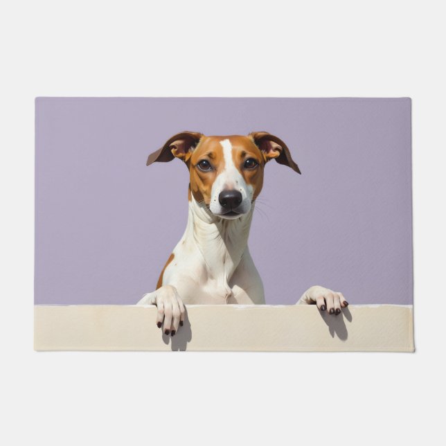 Greyhound Dog Doormat Art (Front)