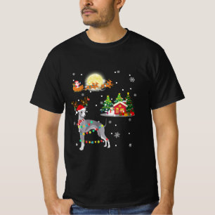 Greyhound Dog Light Christmas Reindeer Tree Xmas G T-Shirt
