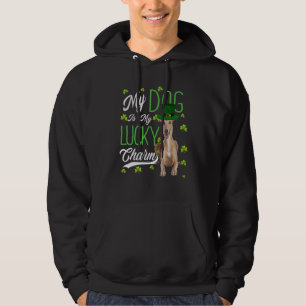 Greyhound Dog My Dog Is My Lucky Charm Hoodie
