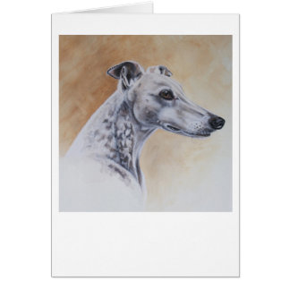 Greyhound Dog Painted in Watercolour