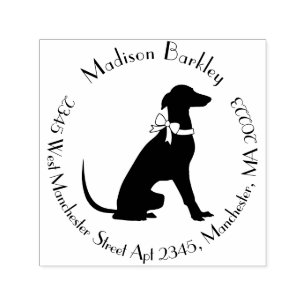 Greyhound Dog Puppy Self-inking Stamp