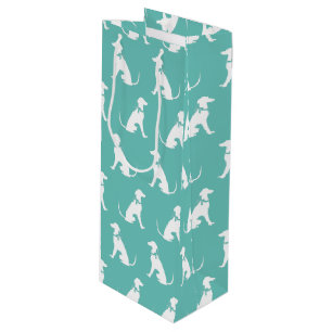 Greyhound Dog Puppy Wine Gift Bag