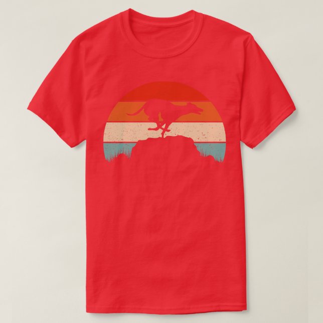 Greyhound Dog Sunset T-Shirt (Design Front)