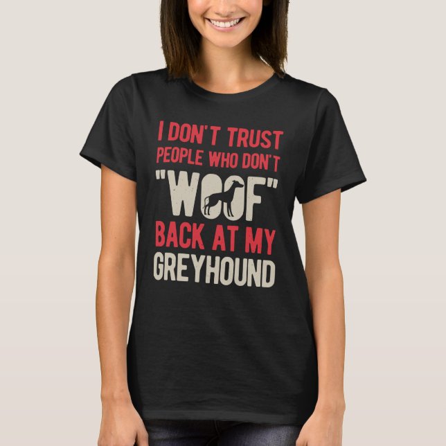 Greyhound Dog T-Shirt (Front)