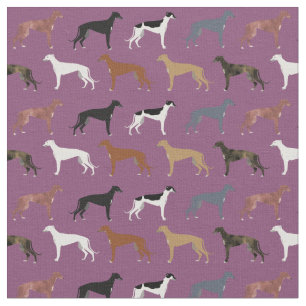 greyhound dogs coat colors purple fabric